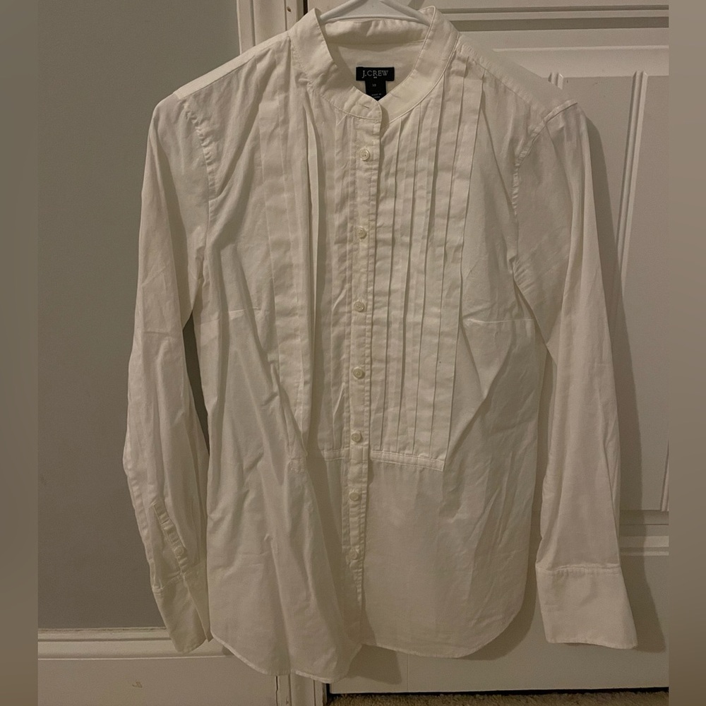 J crew white blouse